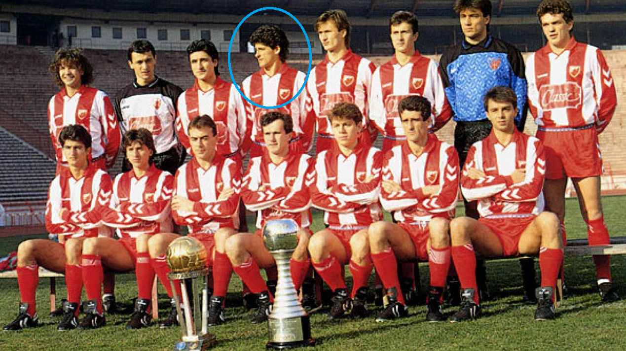 Belodedici în perioada în care evolua pentru Steaua Roșie Belgrad