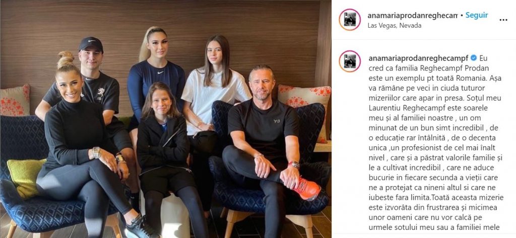 Anamaria Prodan s-a dezlantuit si i-a desfiintat pe cei care au lansat zvonul divortului de Laurentiu Reghecampf Sursa: Instagram