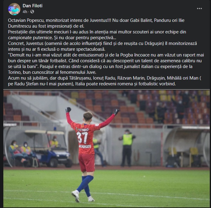 Octavian Popescu are zilele numărate la FCSB. Echipa uriașă interesată, oficial, de serviciile mijlocașului: „De la Pogba nu s-a mai întâlnit asta”