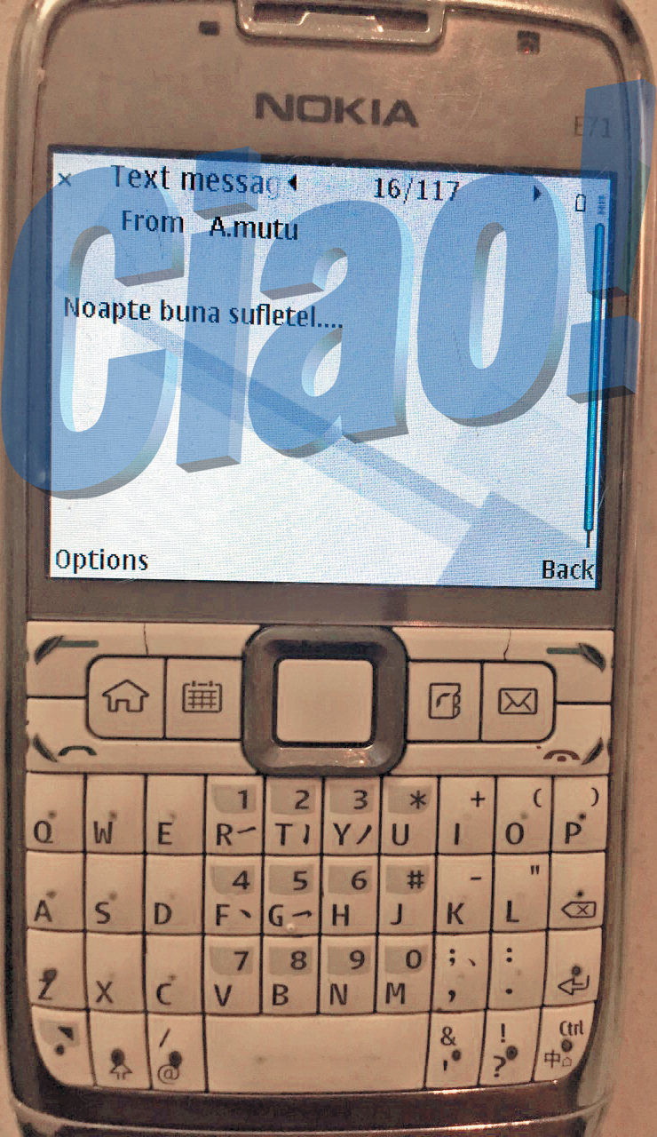 SMS-uri fabuloase ale lui Mutu către Bianca Dărgușanu!