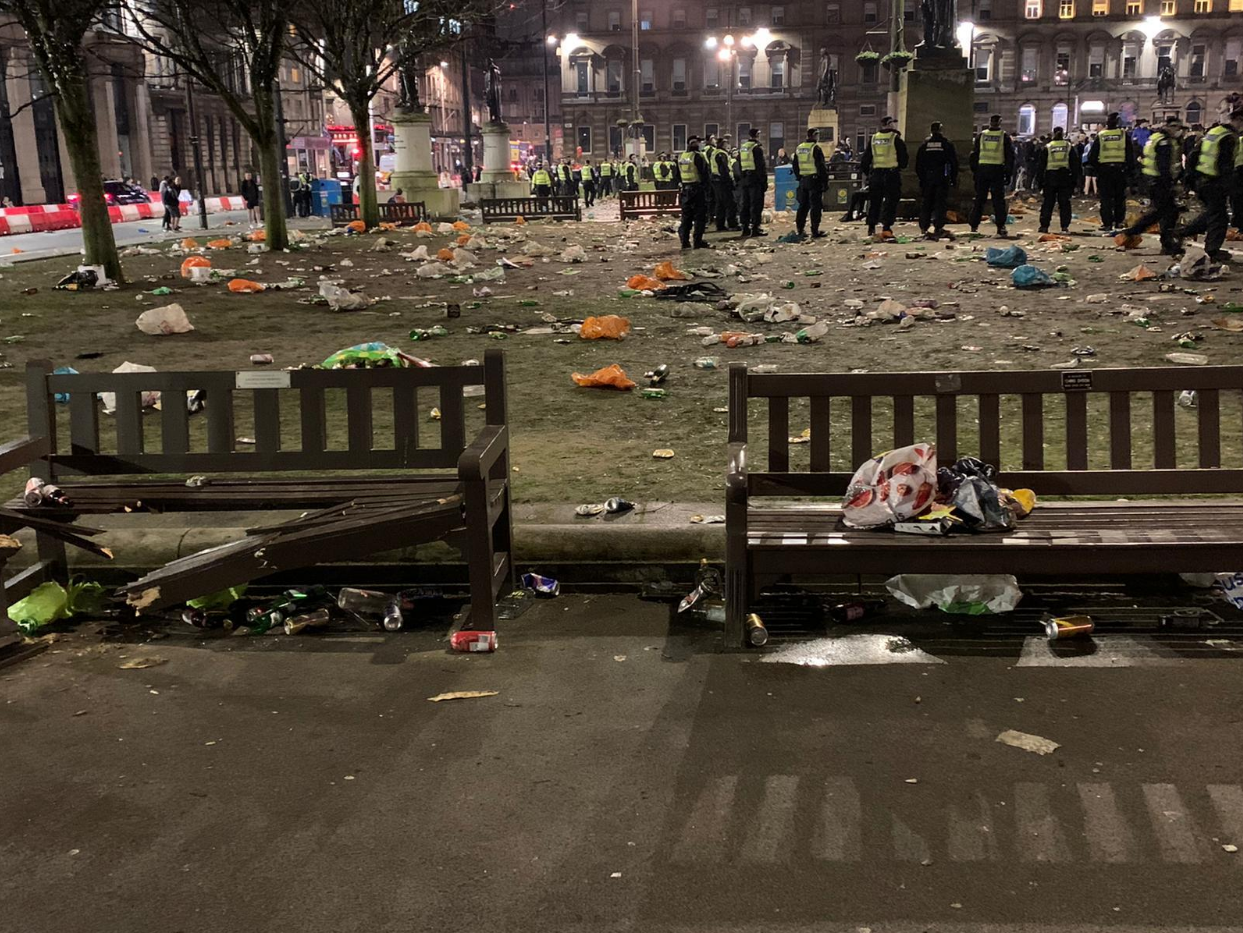 Polițiștii din Glasgow au arestat 28 de persoane după petrecerea de titlu a lui Rangers