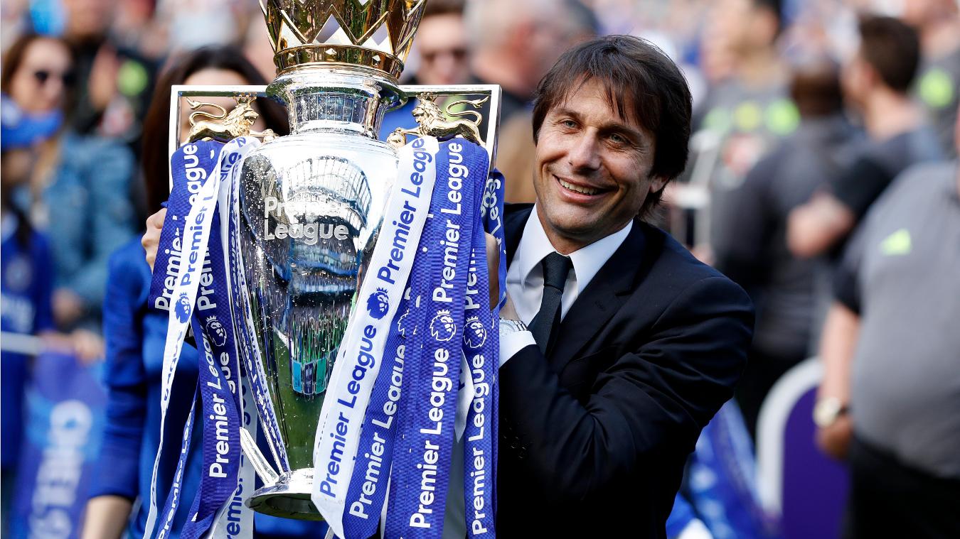 Conte are un titlu de campion în Premier League, obținut pe banca lui Chelsea