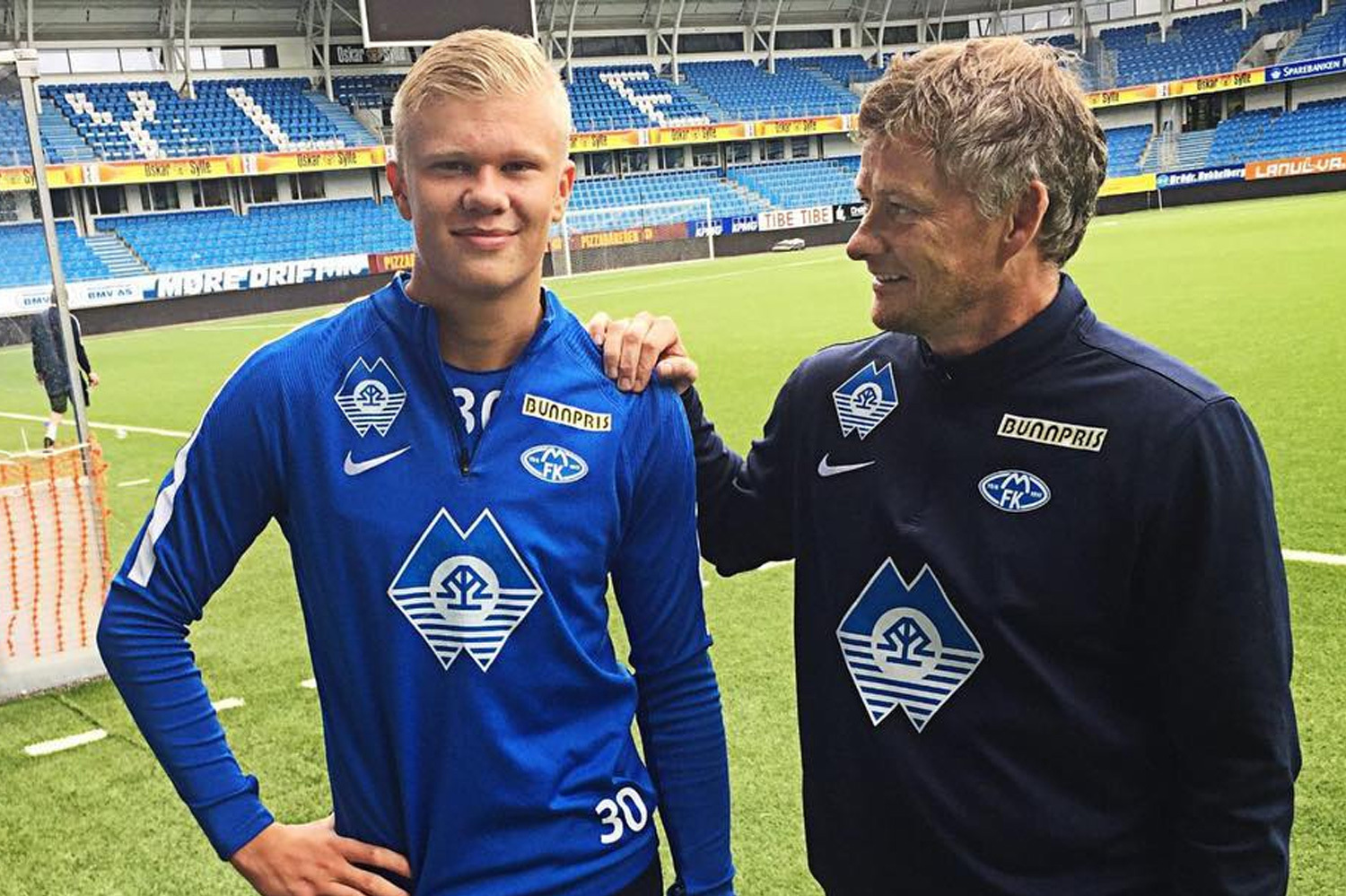 Erling Haaland a colaborat cu Ole Gunnar Solskjaer la Molde, în Norvegia