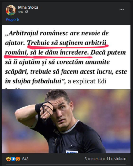 Mihai Stoica a rămas fără cuvinte după declarațiile lui Edi Iordănescu