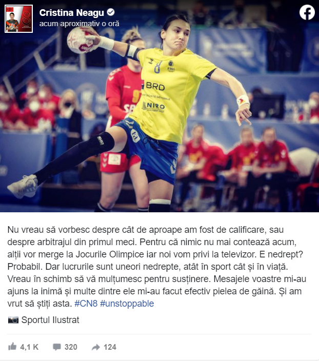 Declarație Cristina Neagu