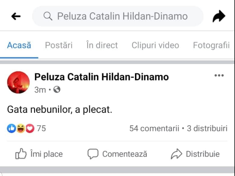 Fanii lui Dinamo au anunțat demisia lui Jerry Gane imediat după Dinamo 1-2 FC Argeș