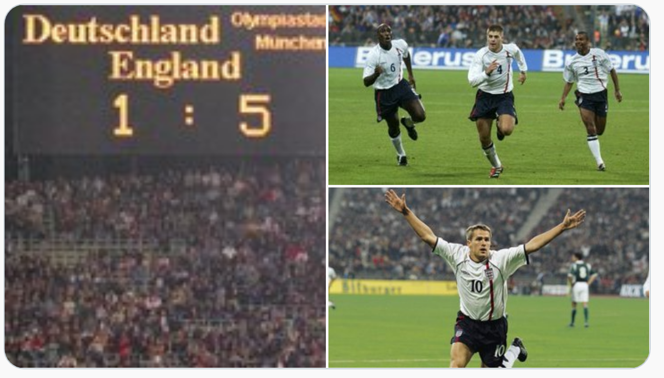 Germania 1-5 Anglia, 1 septembrie 2001
