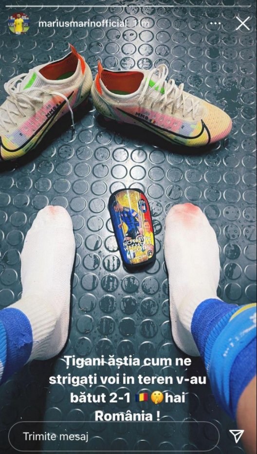 Maghiarii, acuzați de rasism de căpitanul României U21. Marius Marin a spus totul pe Instagram