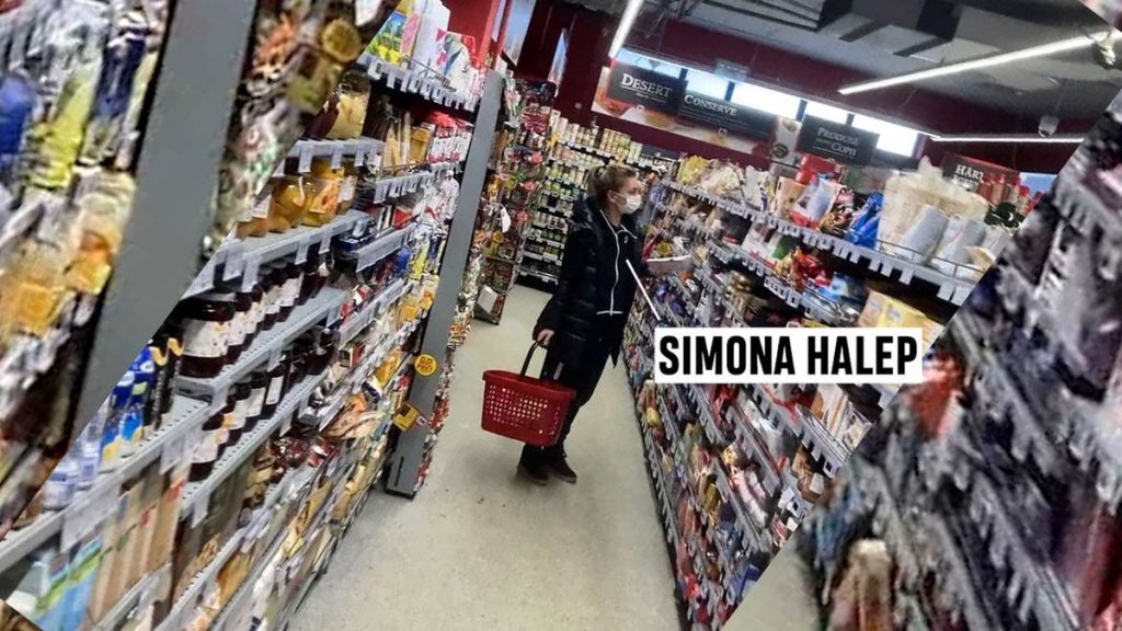 Simona Halep a dat iama in rafturile unui supermarket