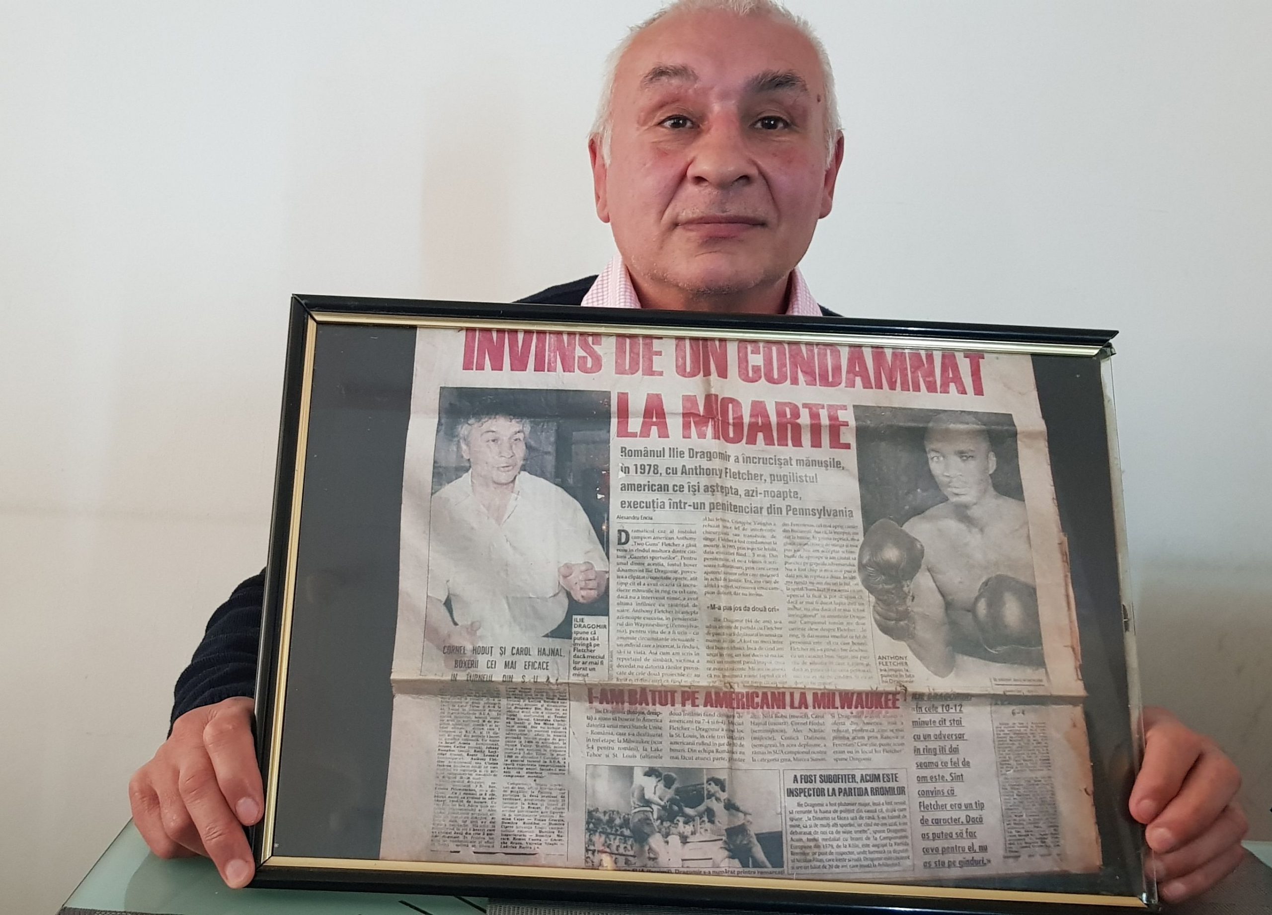 Ilie Dragomir a avut șansa să-și încrucișeze mănușile cu Anthony Fletcher