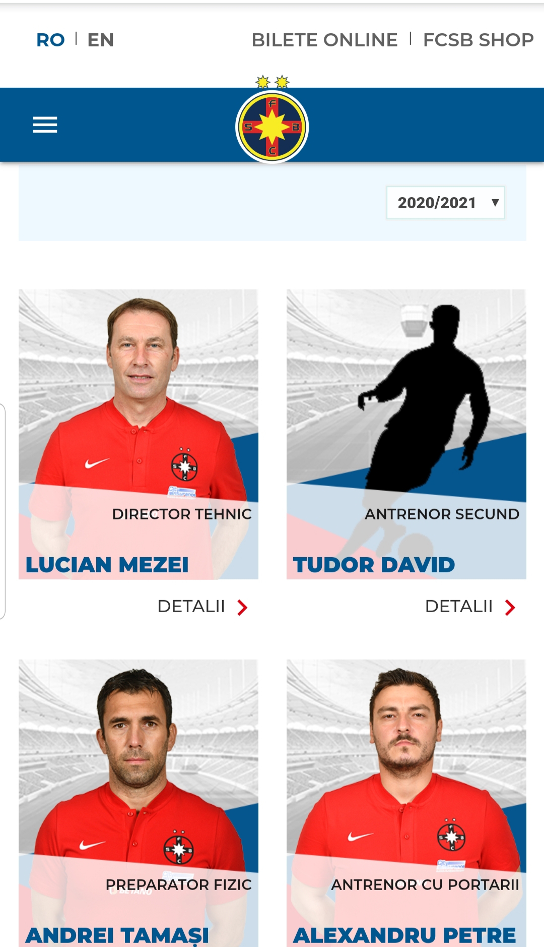 Ionut Lutu nu este amintit în staff-ul echipei U16 a FCSB