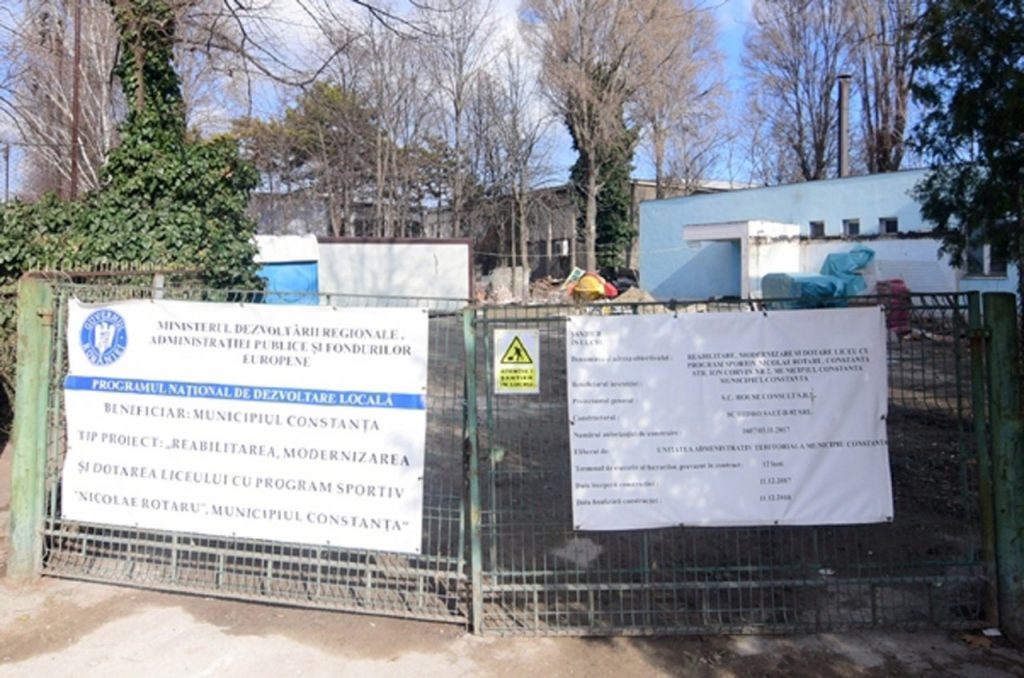LPS „NIcolae Rotaru” Constanta, liceul unde a invatat Simona Halep, e un santier abandonat