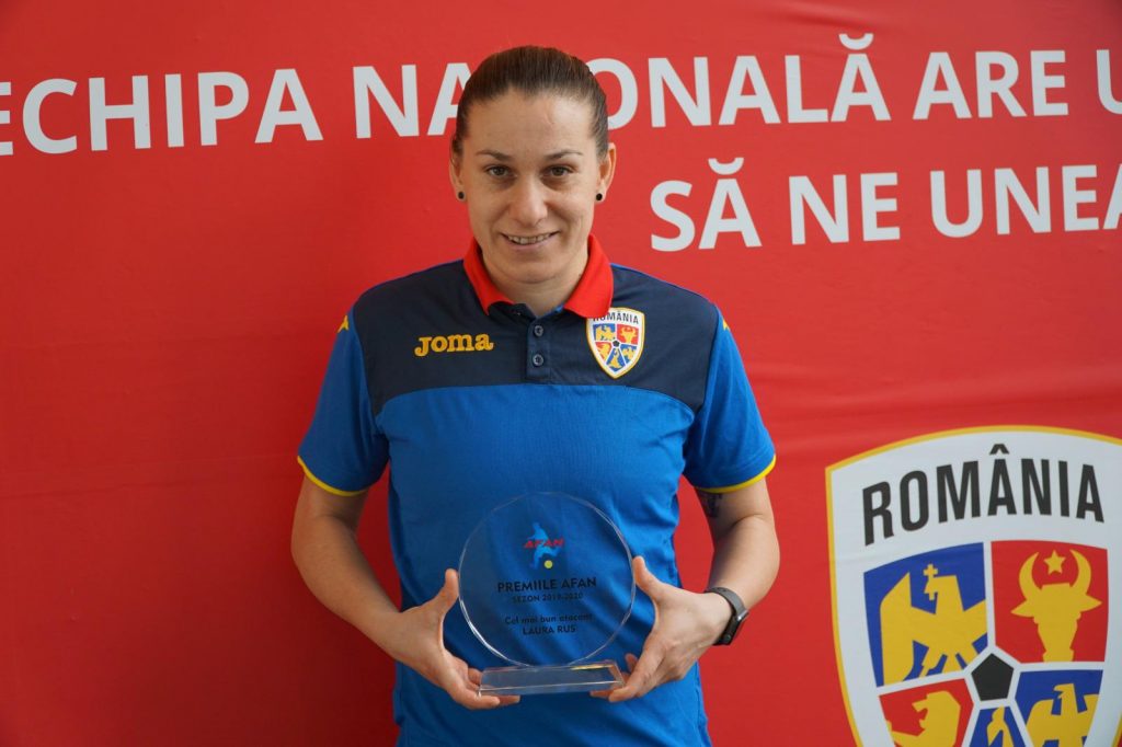 Laura Rus, declarata de AFAN cel mai bun atacant din Liga 1 de fotbal feminin