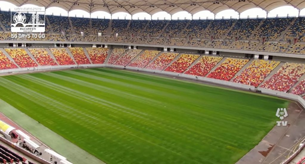 Pe Arena Nationala a fost montat gazon hibrid