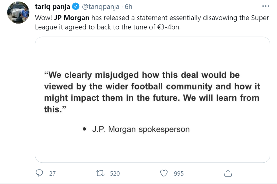 Adio, 3,5 miliarde de euro. Sponsorul Superligii Europei s-a retras din proiect