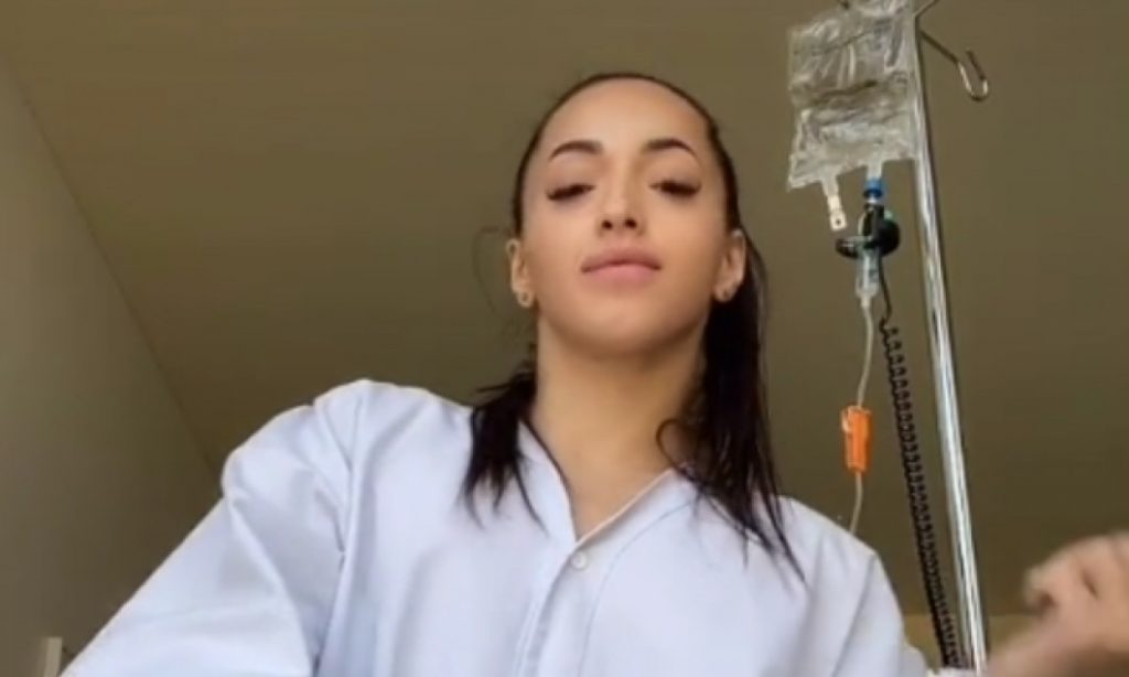Larisa Iordache, în spital / Foto: Captură Tik Tok @iordachelarisa