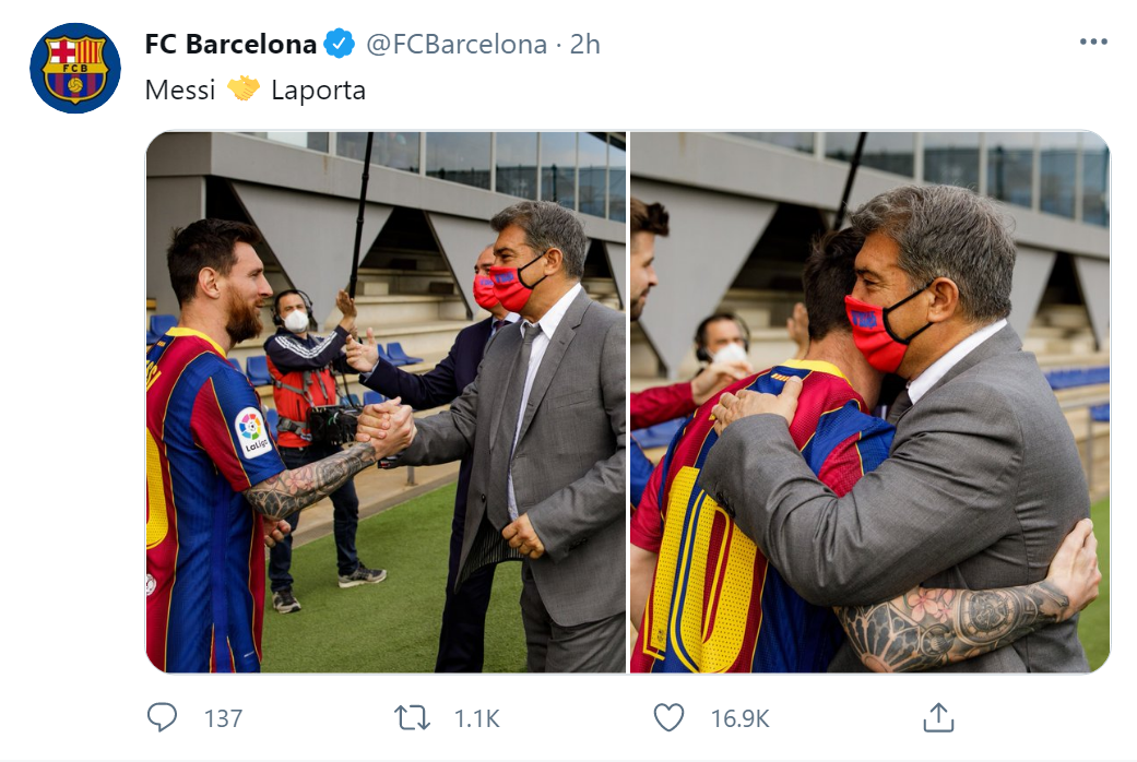 A bătut Messi palma cu Juan Laporta?