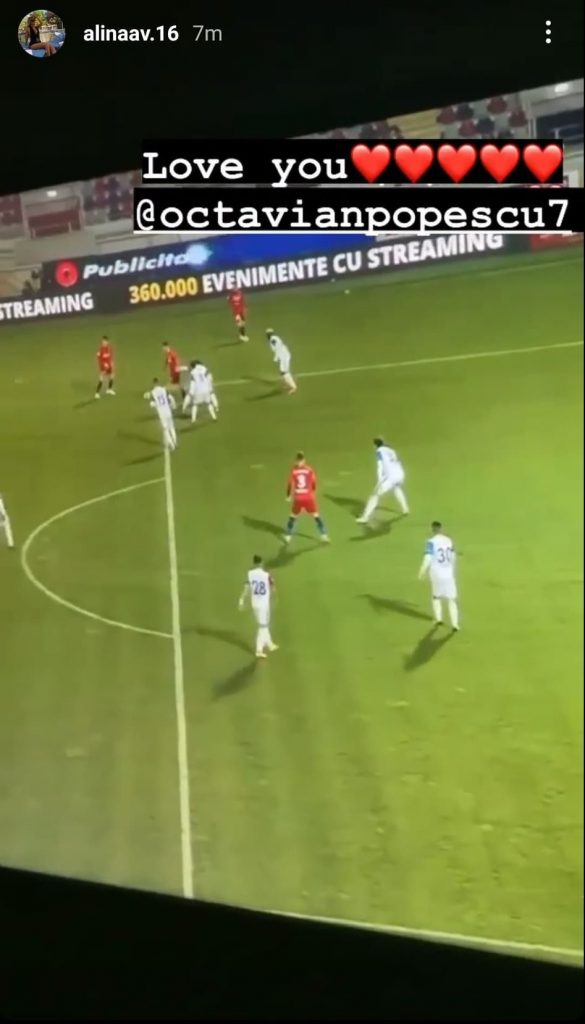  Iubita fotbalistului, mesaj special după golul perlei lui Gigi Becali