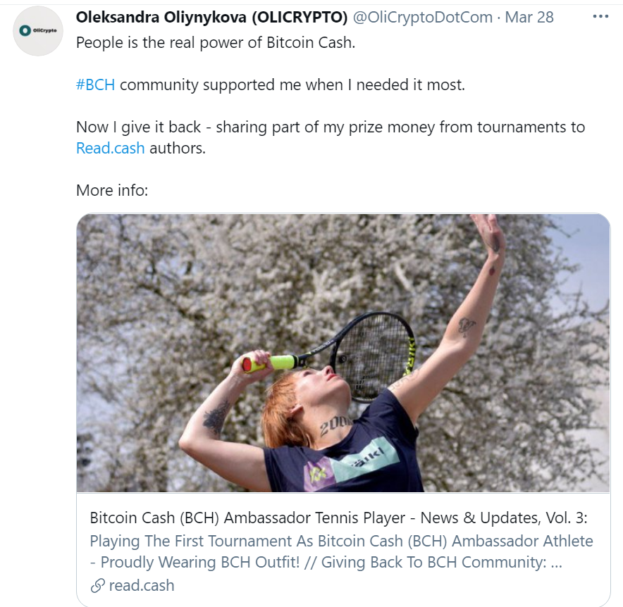 O jucătoare de tenis și-a vândut o parte din mână pentru 3 criptomonede