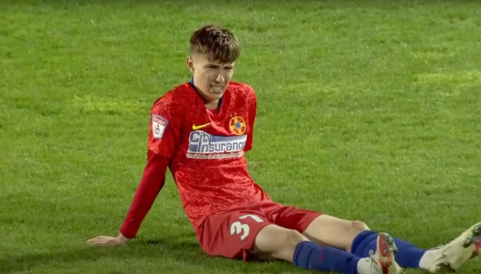 Octavian Popescu, în lacrimi după FCSB 1-2 Sepsi. Sursă foto: Telekom Sport