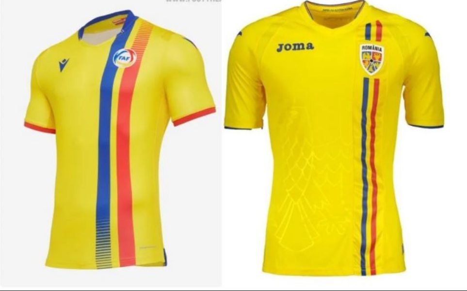 Naționala de fotbal a Andorrei a „furat” echipamentul României