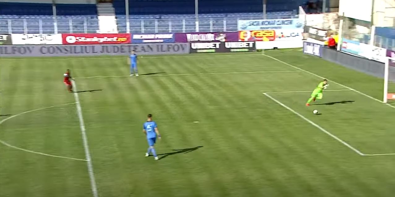 Florin Achim a marcat un autogol a la Bănel Nicoliță