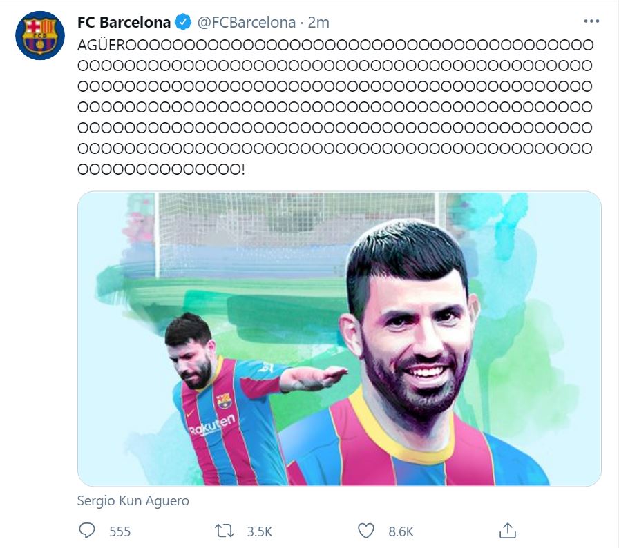 Aguero a semnat cu Barcelona