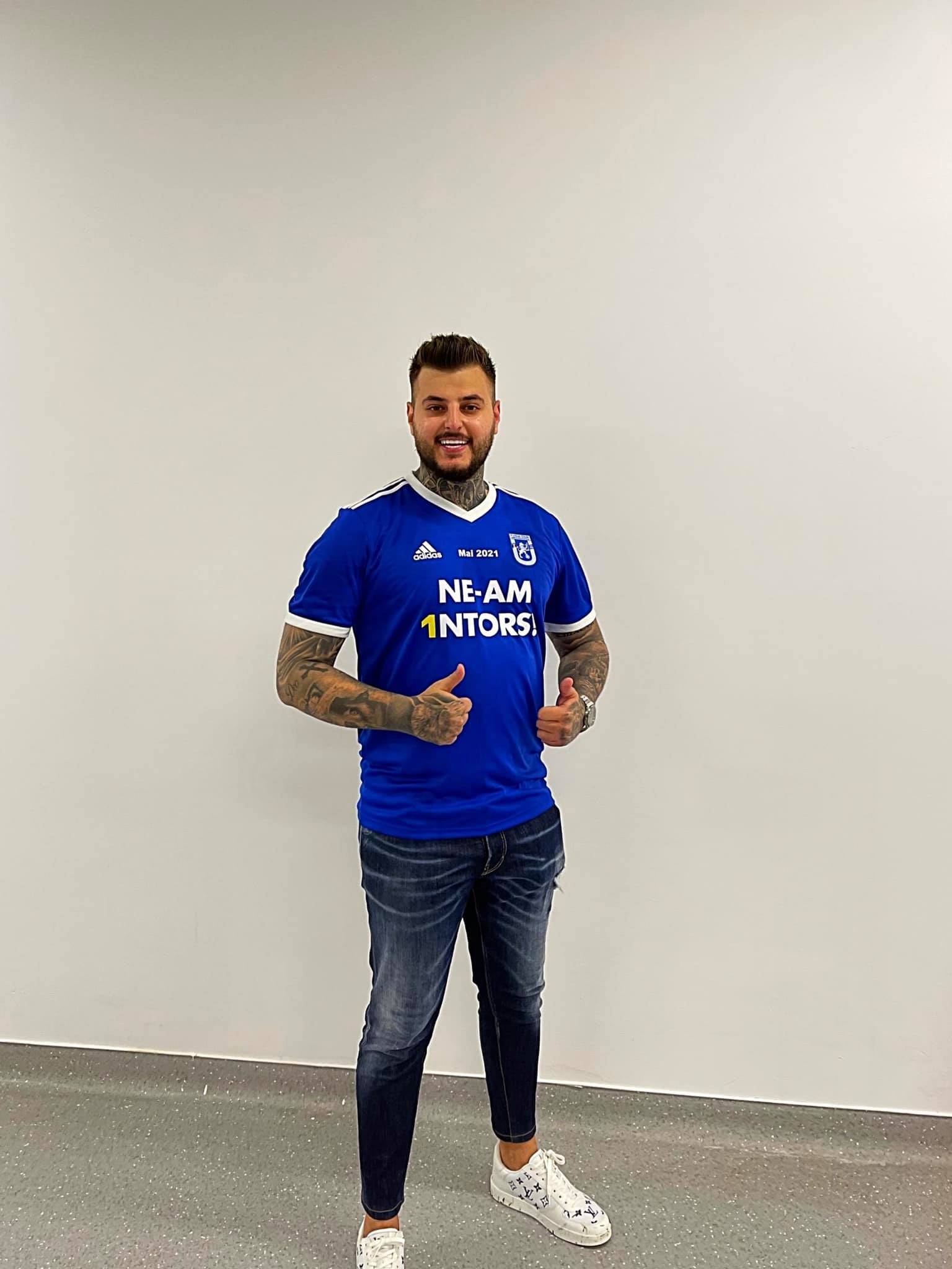 Adrian Mititelu Jr. sărbătorește promovarea FCU Craiova