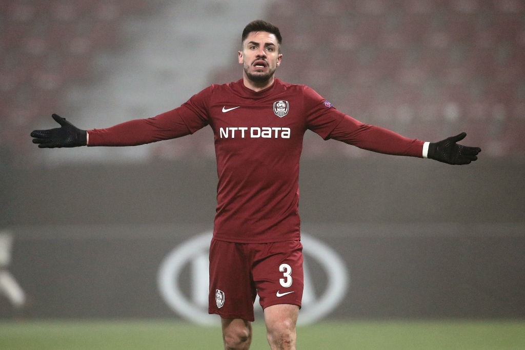 Andrei Burcă, fundașul central în vârstă de 27 de ani al lui CFR Cluj