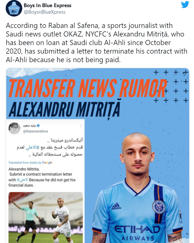 Alexandru Mitriţă le spune pas celor de la Al Ahli