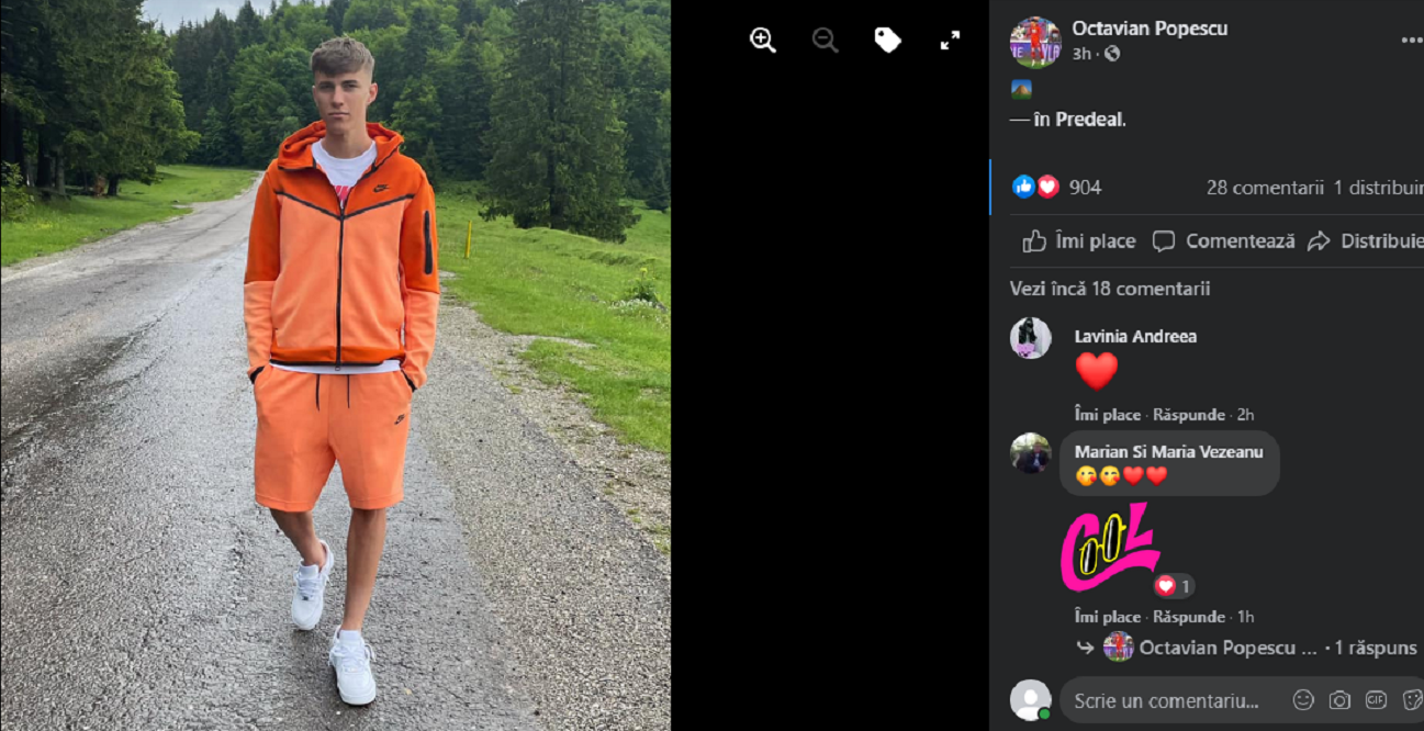 Octavian Popescu a plecat în vacanță la Predeal cu prietena sa înaintea startului pregătirilor pentru sezonul viitor