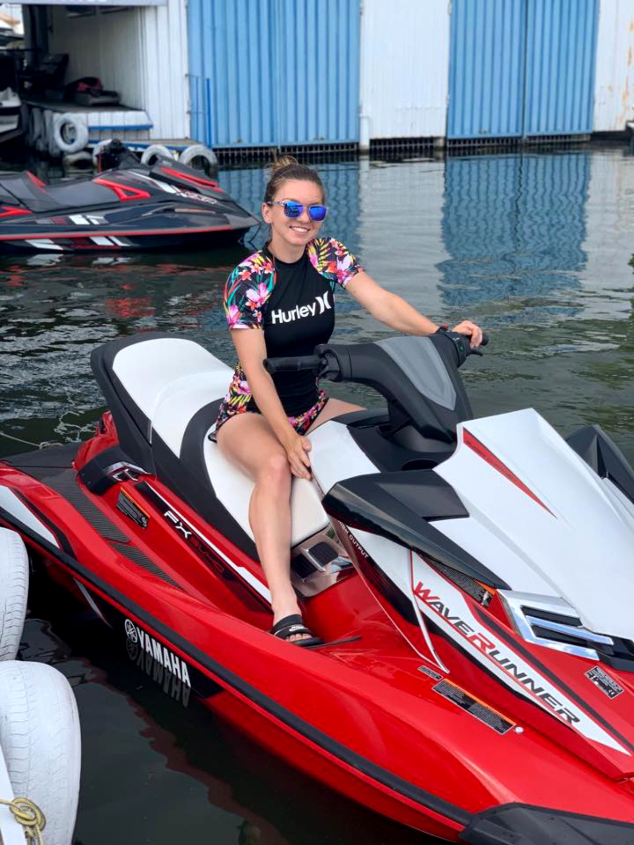 Simona Halep adoră să se plimbe pe jet-ski