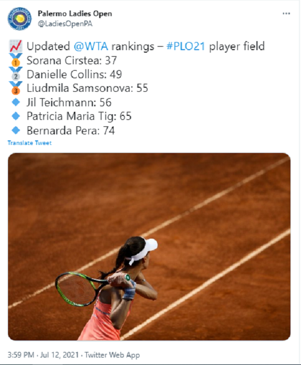 Sorana Cîrstea a fost anunțată drept principala favorită a turneului de la Palermo