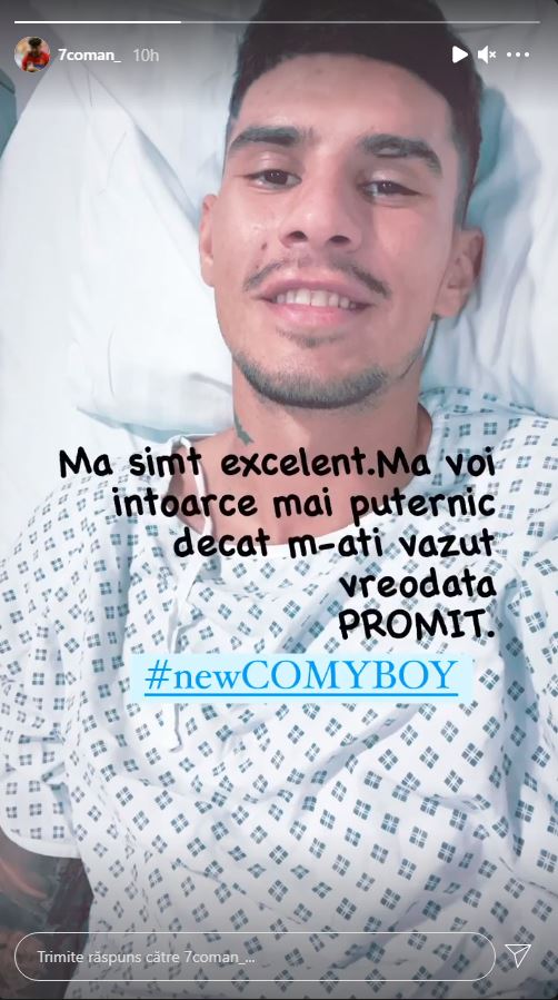 Florinel Coman, mesaj de pe patul de spital