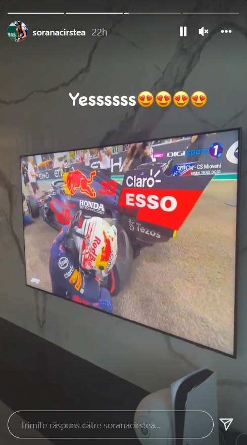 Bucurie enormă a Soranei Cîrstea