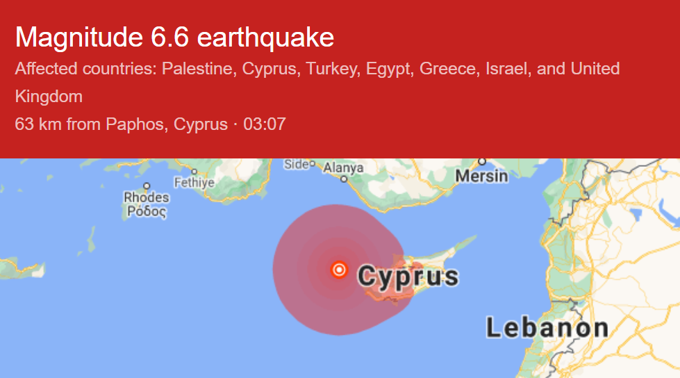 Cutremur Cipru, 6.6 grade
