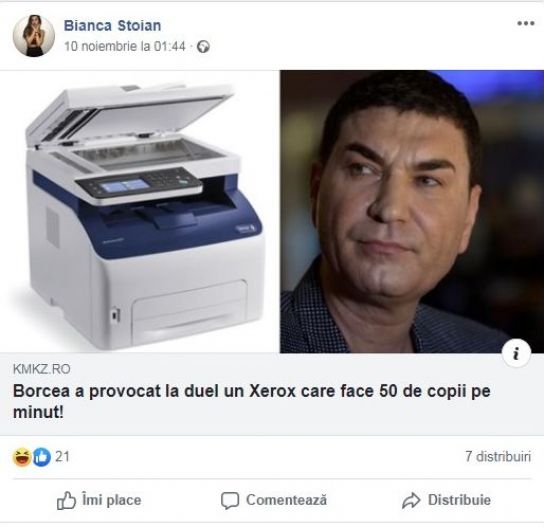 Cristi Borcea, luat peste picior de Bianca Stoian