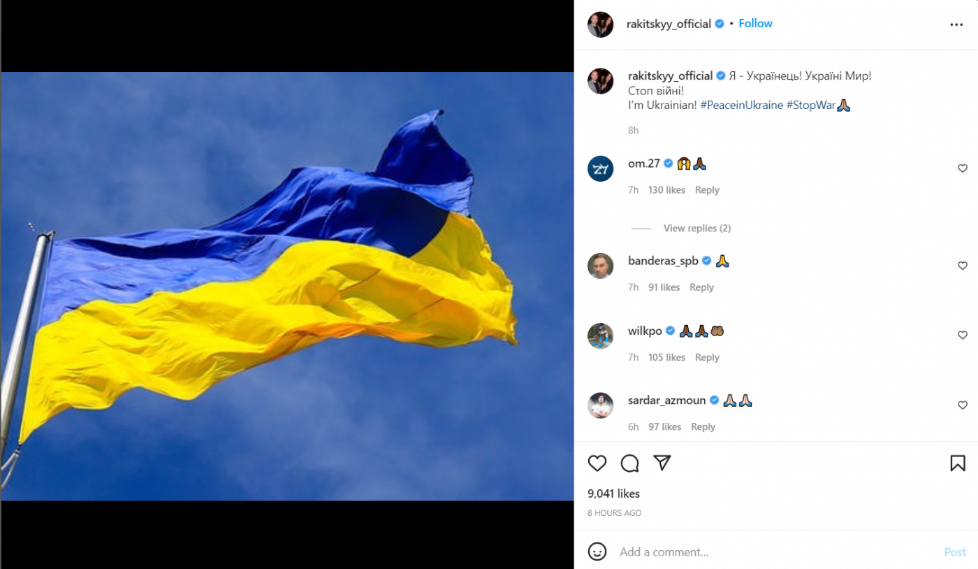 Mesajul transmis de Yaroslav Rakitskiy cu câteva ore înaintea meciului dintre Betis Sevilla și Zenit St. Petersburg