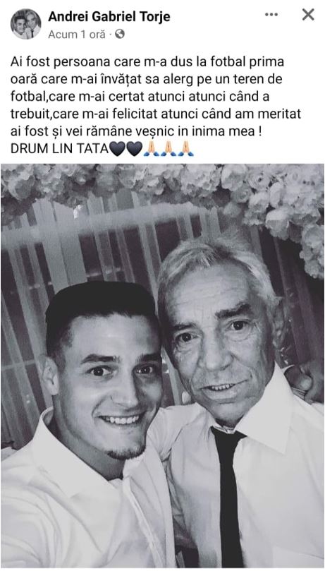 Tatăl lui Gabriel Torje a încetat din viață. Fotbalistul lui Dinamo i-a dedicat un mesaj special pe rețelele de socializare