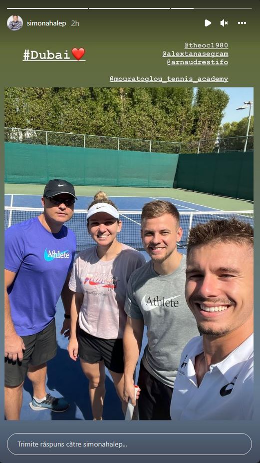 Prima poză cu Simona Halep și Arnaud Restifo, noul ei colaborator