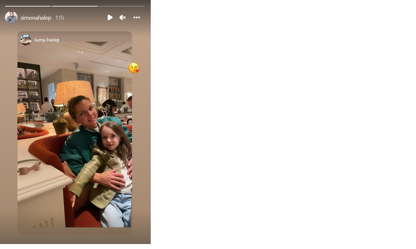 Simonei Halep i s-a răspuns la acea postare cu altă fotografie cu ea și nepoata sa