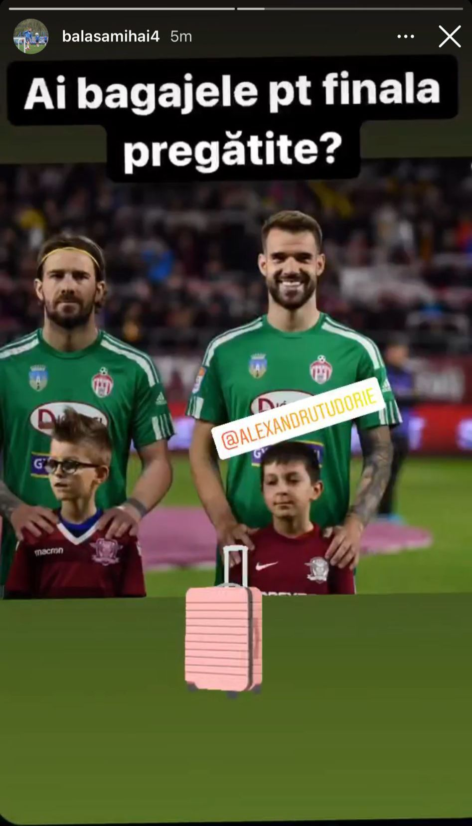 Mesajul pentru Laurențiu Reghecampf pe care Mihai Bălașa l-a postat pe Instagram