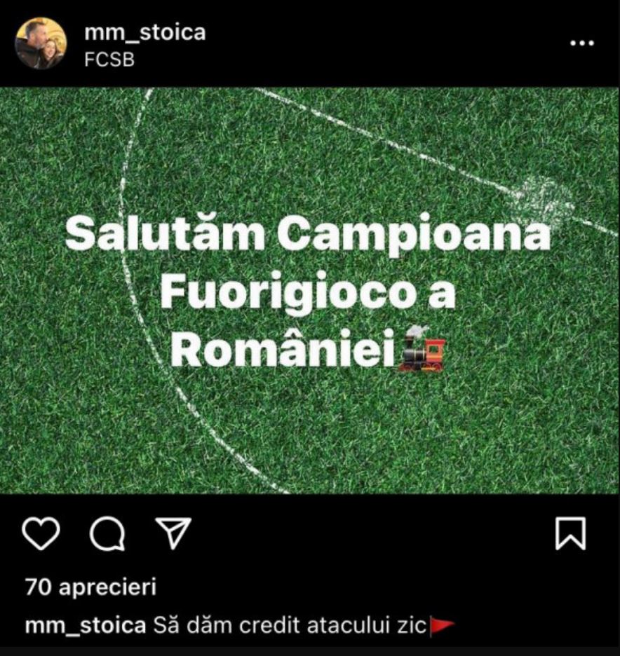 Mihai Stoica, o nouă ironie la adresa CFR Cluj