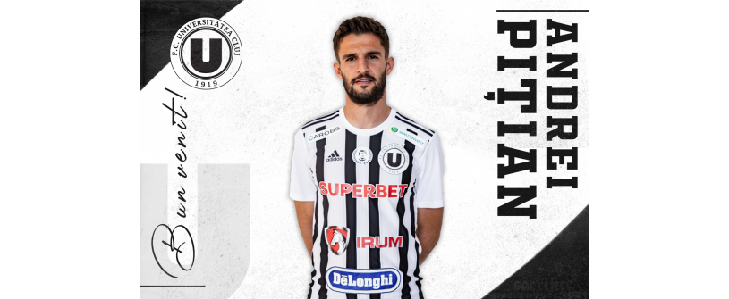 Andrei Pițian, noua achiziție a celor de la U Cluj. Sursă foto: fcucluj.ro