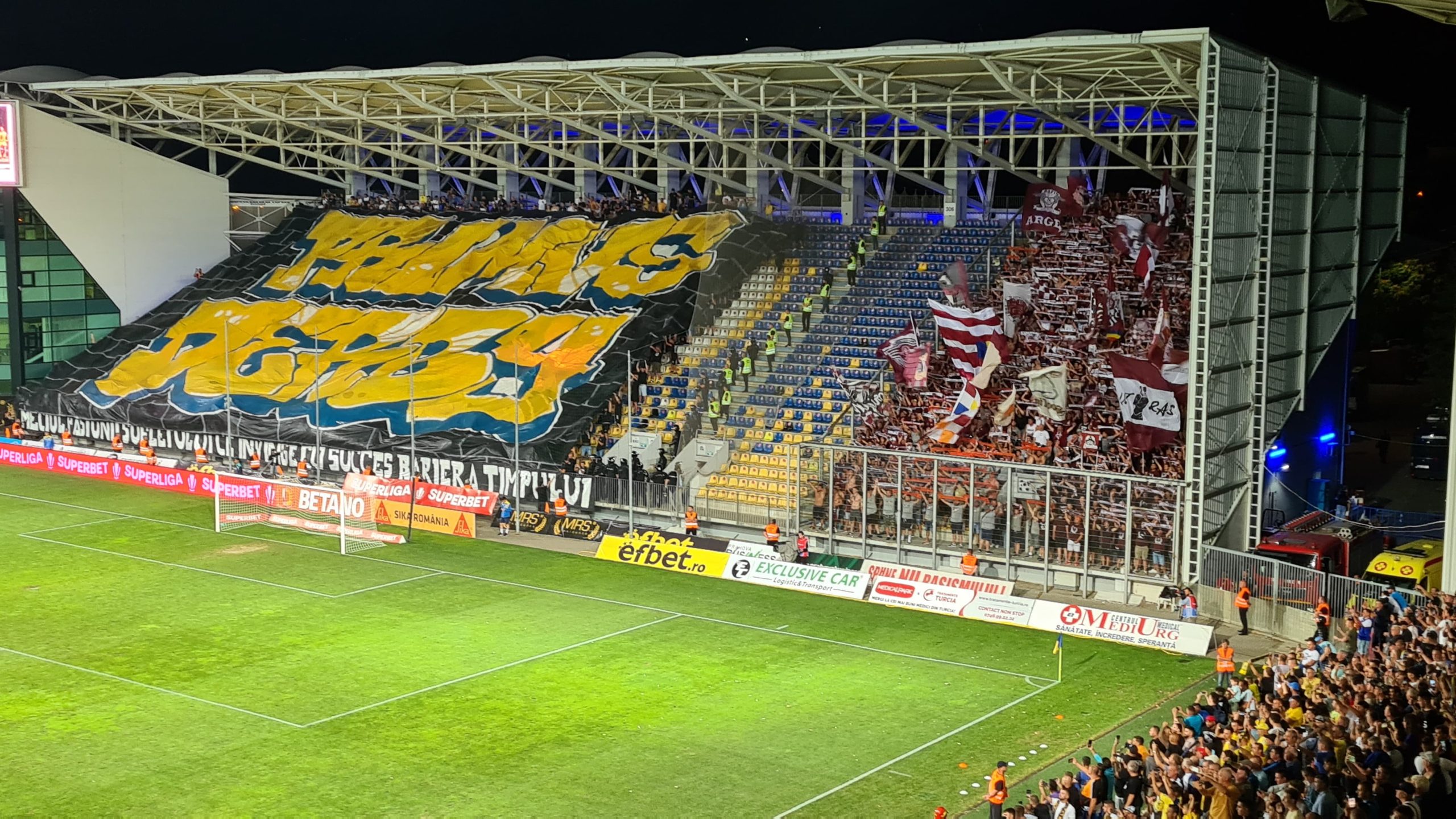 Fanii Petrolului au pregătit o coregrafie spectaculoasă