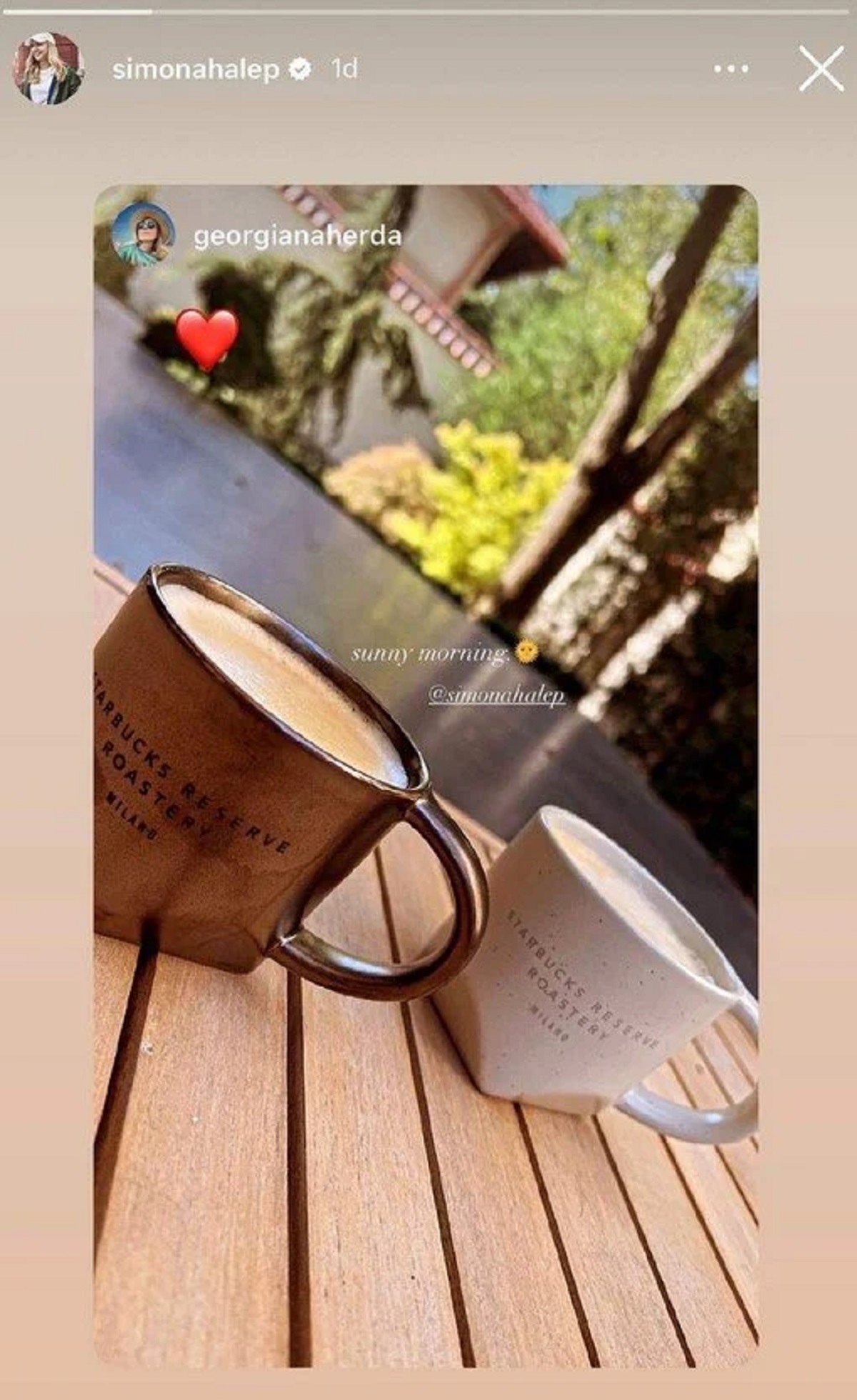 Simona Halep a ținut să marcheze momentul în care s-a aflat la cafea alături de prietena sa