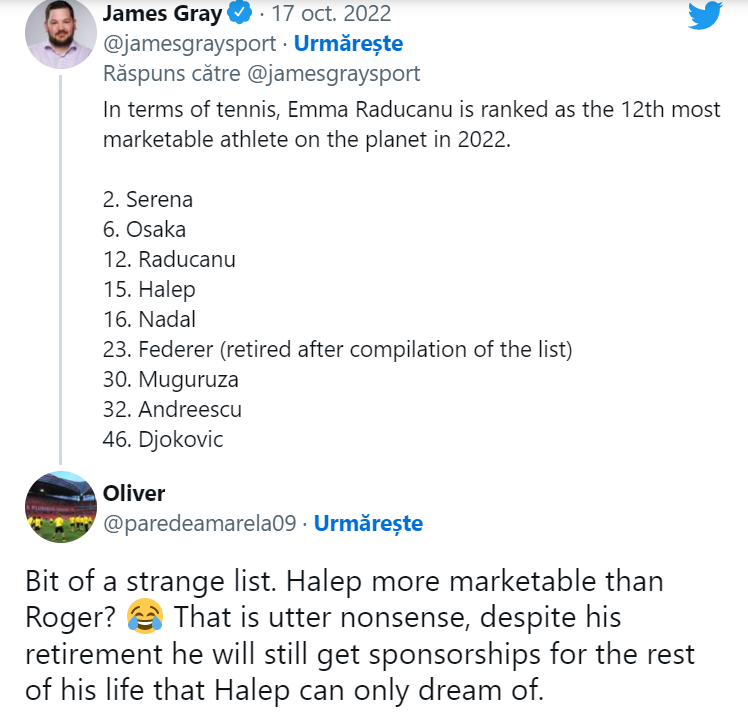 Comentariul celui care consideră inechitabil topul prezentat de cei de la Sports Pro 