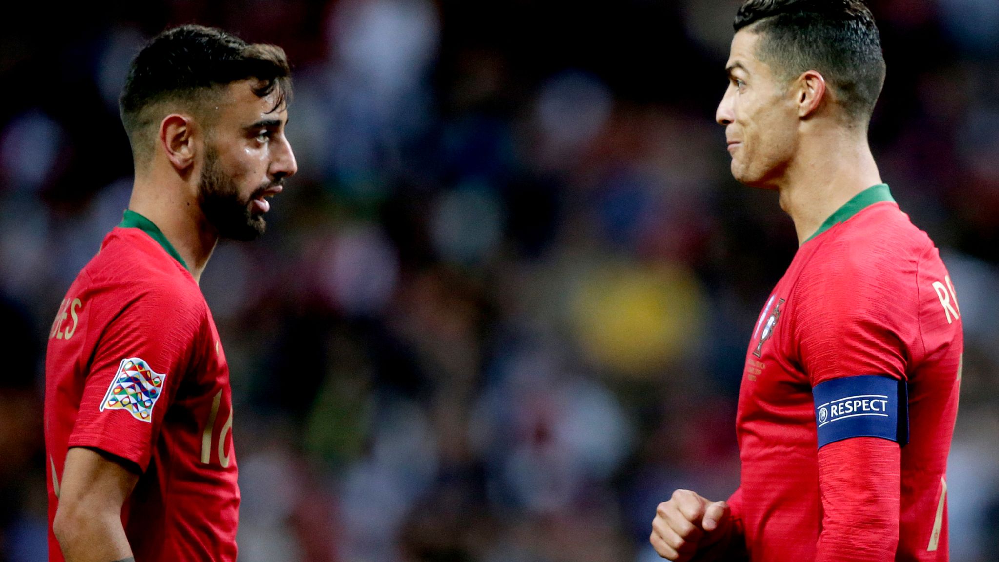 Ronaldo şi Bruno Fernandes au fost coechipieri până în urmă cu câteva zile şi la Manchester United 