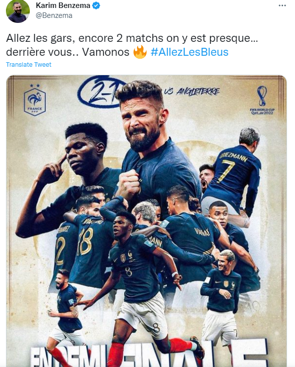 Benzema are 37 de goluri în 97 de meciuri jucate pentru naţională 