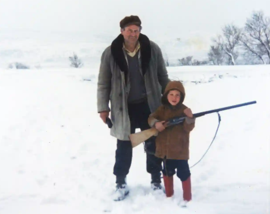 Modric, alături de bunicul său, înaintea tragediei 